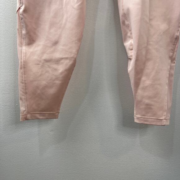 Le ORE Pink M Andria Paneled Leggings Waistband High-Rise Mesh Panels Pull On - Picture 4 of 8